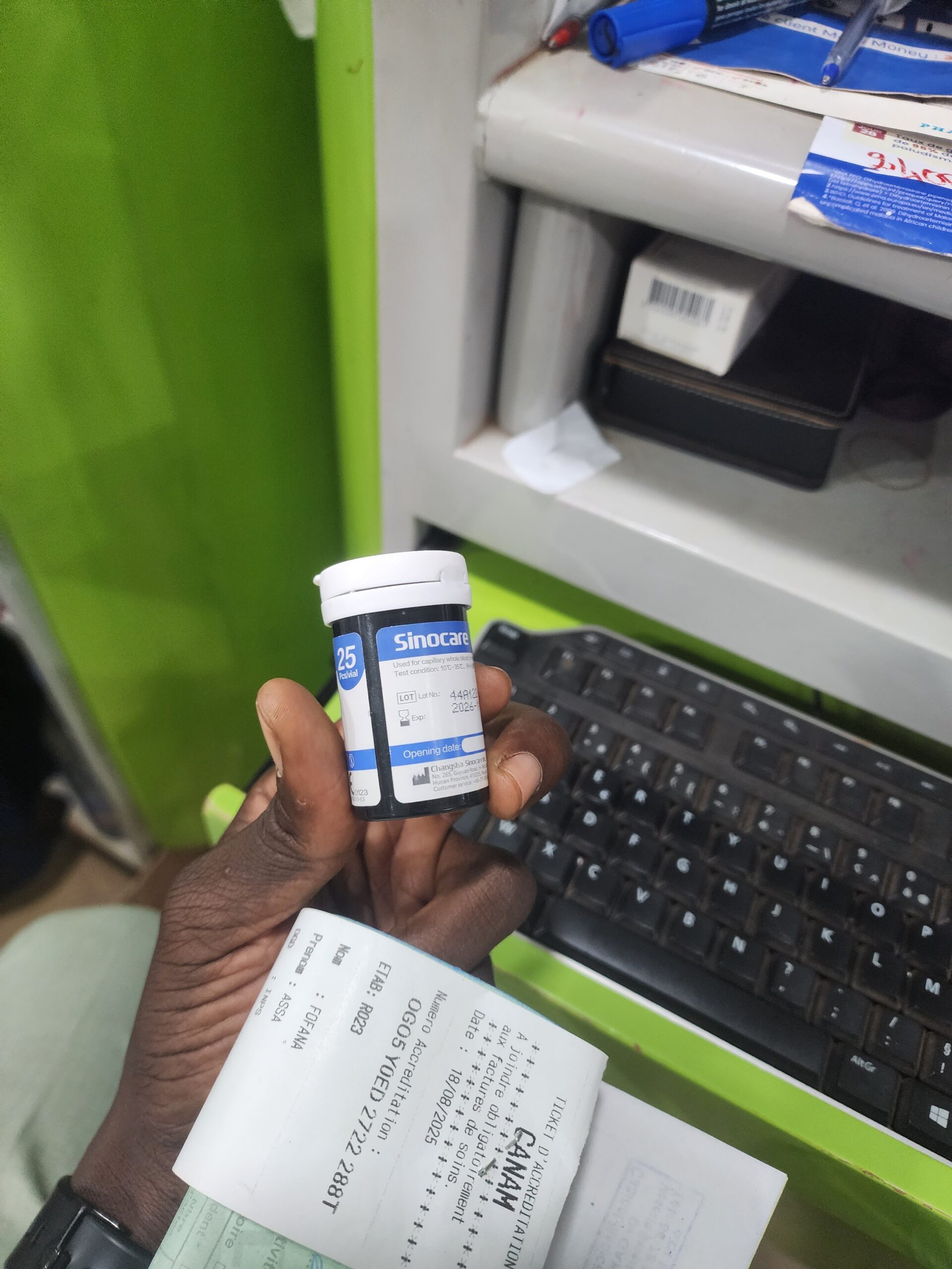 KIT APPAREIL GLUCOMÈTRE SINOCARE – Image 4